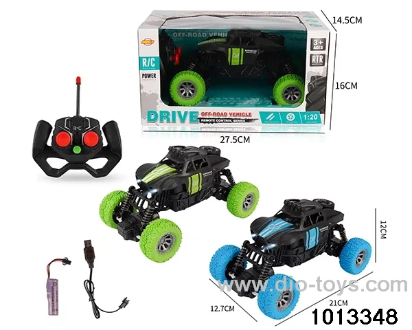 1:20 4ch 27MHz RC car with light in window box（Package electricity）