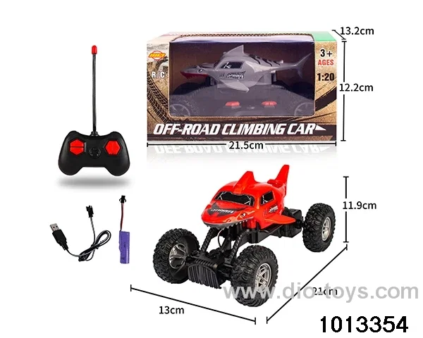 1:20 4ch 27MHz RC car with light in window box（Package electricity）