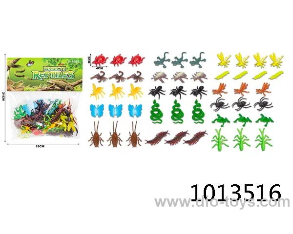 animal set in PP bag with header
