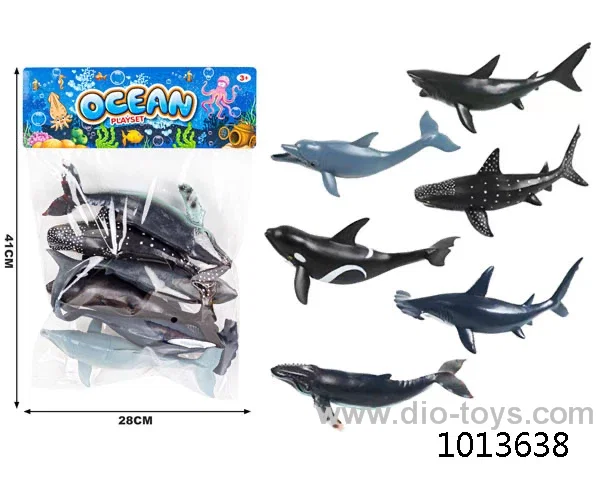 animal set in PP bag with header