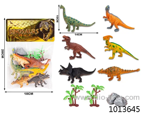 animal set in PP bag with header