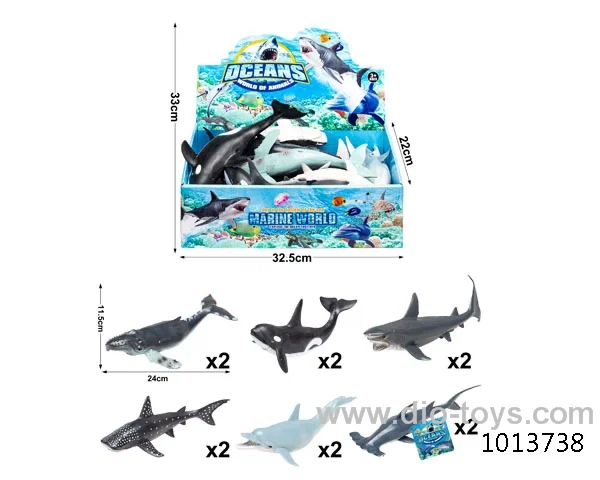 12pcs animal set in display box