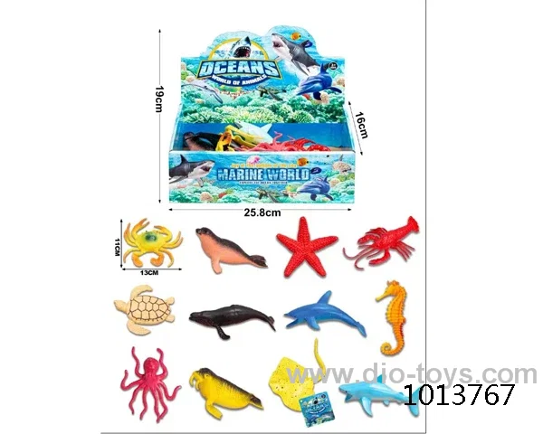 12pcs animal set in display box