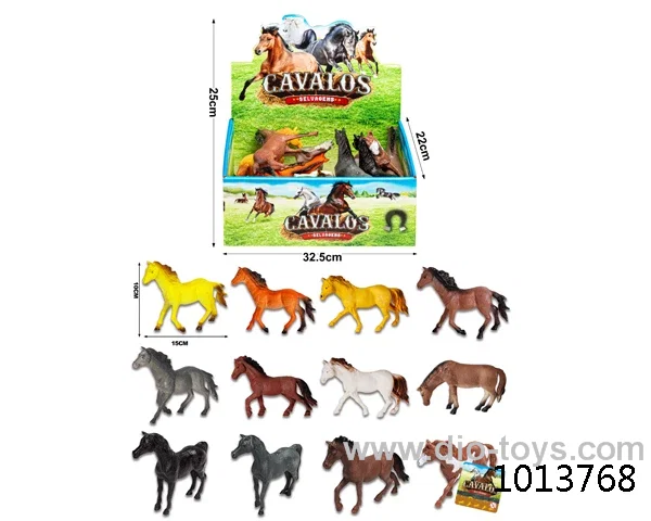 12pcs animal set in display box