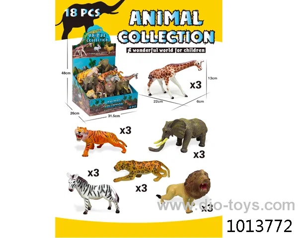 18pcs animal set in display box