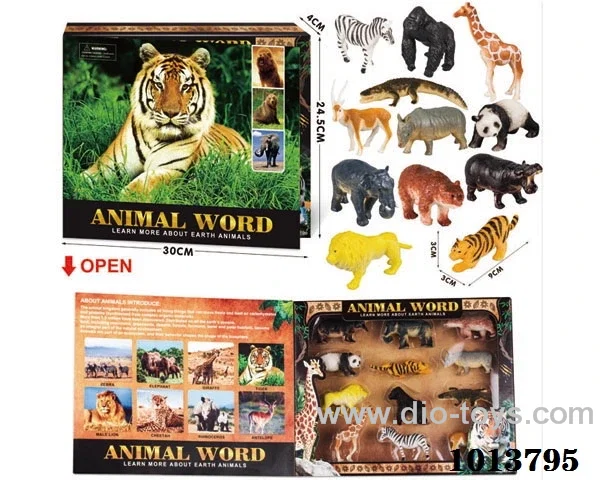 animal set in color box