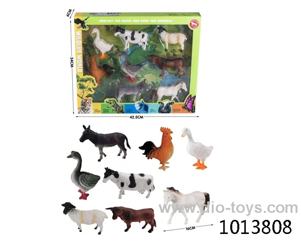 animal set in color box