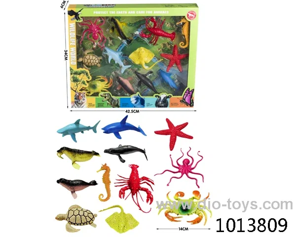 animal set in color box
