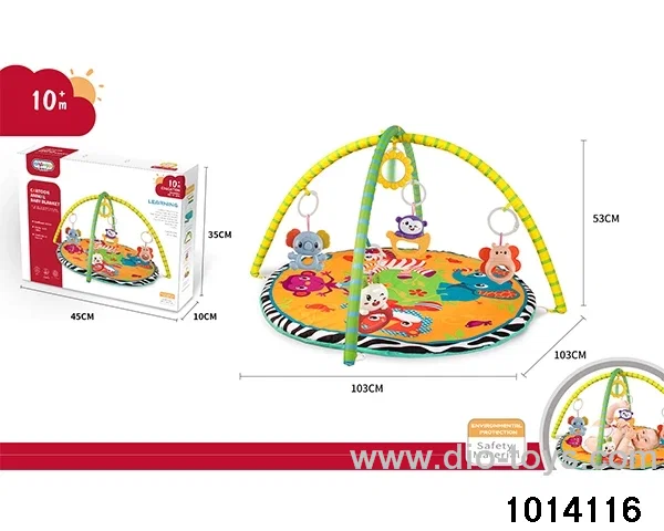 Round blanket baby mat in color box