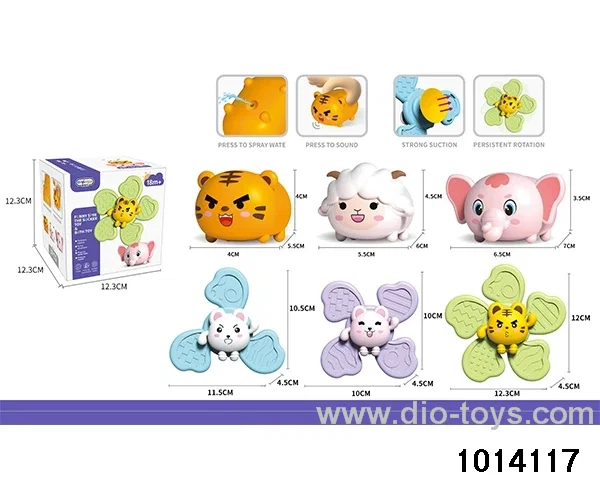 Sucker rotating Le+enamel animal in color box