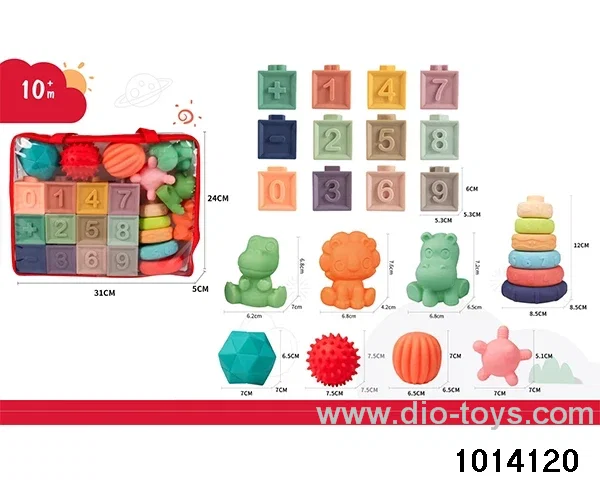 Enamel bathroom toys in 24pcs PVC bag