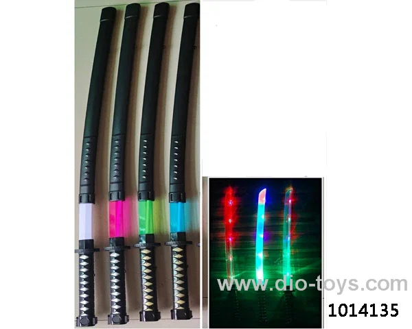 Glowing knife  with 10-light & sound & music in  opp bag