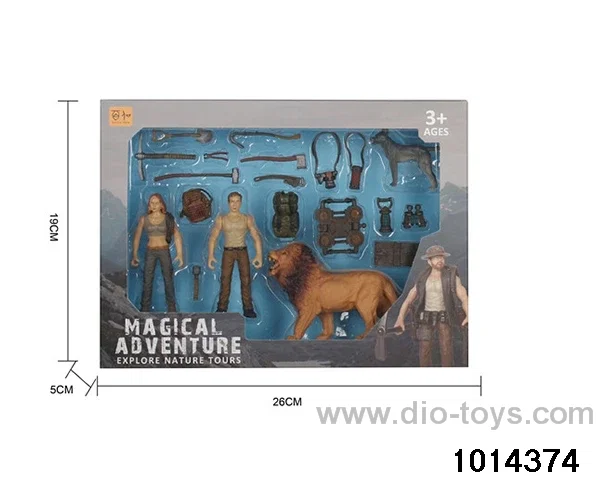 Simulation model toy set in window box