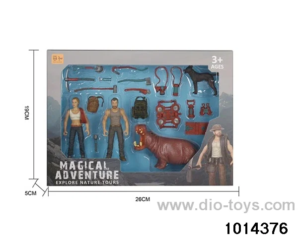 Simulation model toy set in window box