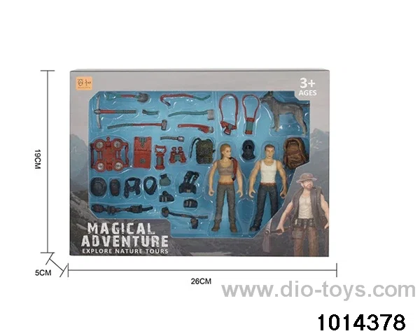 Simulation model toy set in window box