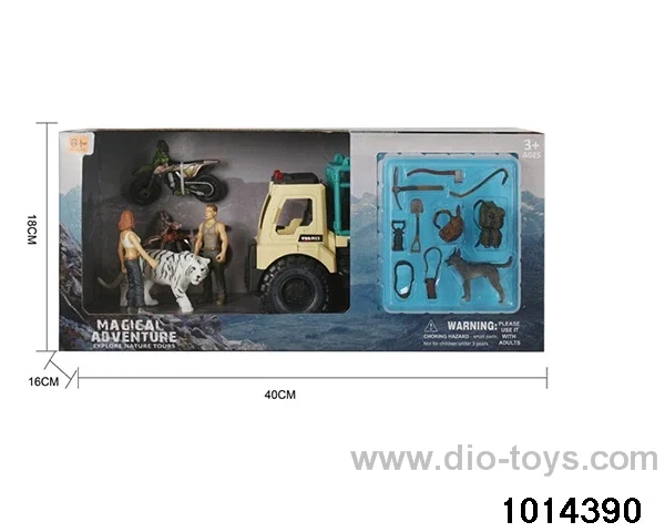 Simulation model toy set in display box