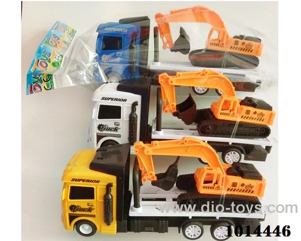 Inertial engineering vehicle 3color mixed loading  in Opp bag