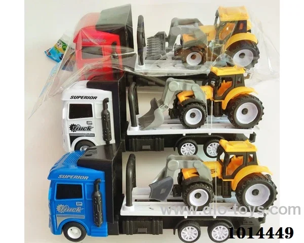 Inertial engineering vehicle 3color mixed loading  in Opp bag
