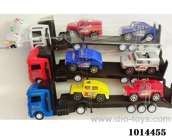 Inertial car 3 color mixed loading in Opp bag
