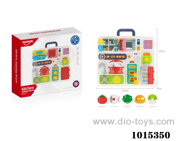 Educational kitchen toys with light& music in Color box