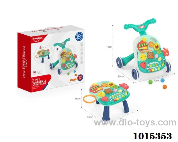 2 in 1 Baby walker with light&music in Color box