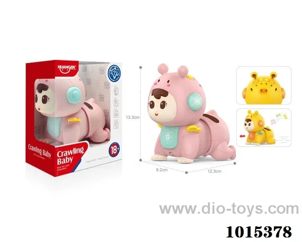 Puzzle crawler toys with light&music in Window box