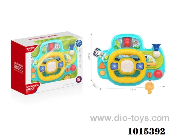 Educational Steering wheel with light &music in Window box