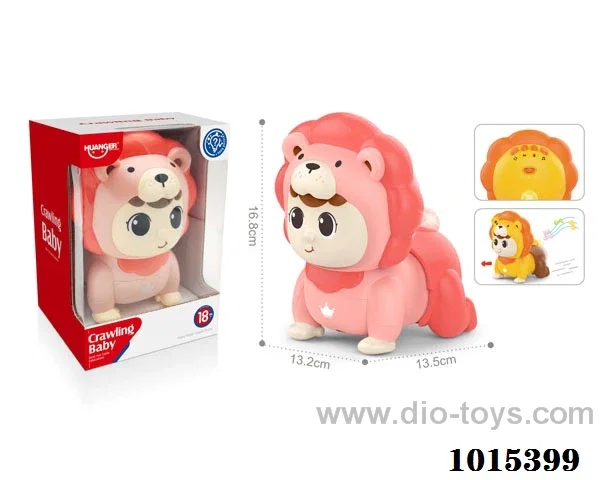 Puzzle crawler toys with light&music in Window box