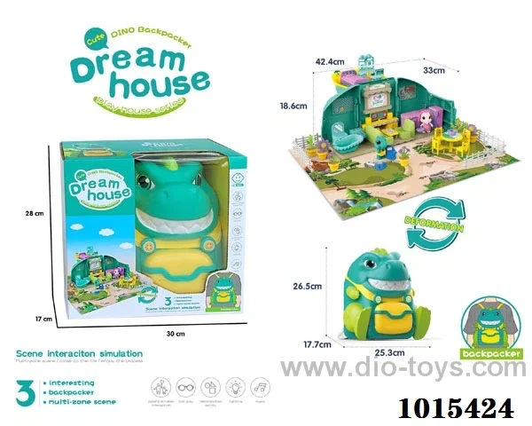 dream house set  with  light &music in window box