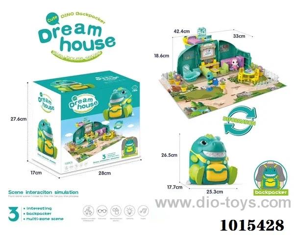 dream house set with  light &music in Color box