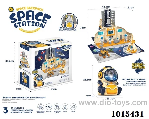 space station with  light &music in Color box