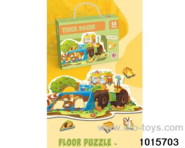 Puzzles in color box
