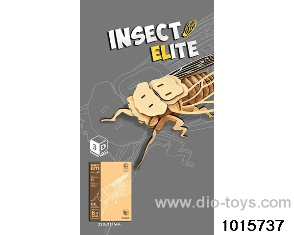 3D wooden small puzzle in color box