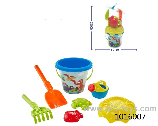 7pcs beach toys in PVC packsack