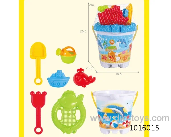 7pcs beach toys in  Net bag