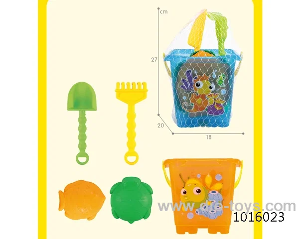5pcs beach toys in  Net bag