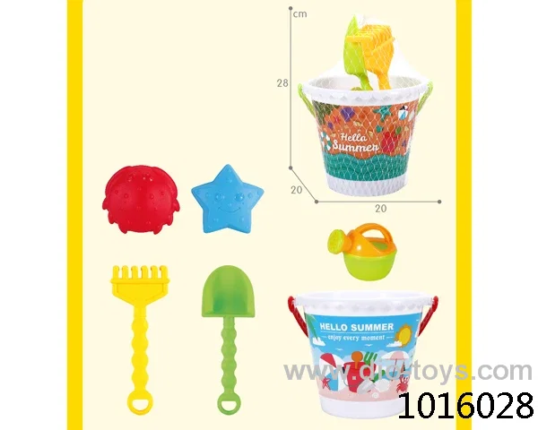 6pcs beach toys in  Net bag