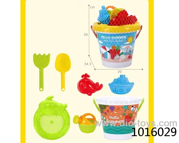 7pcs beach toys in  Net bag