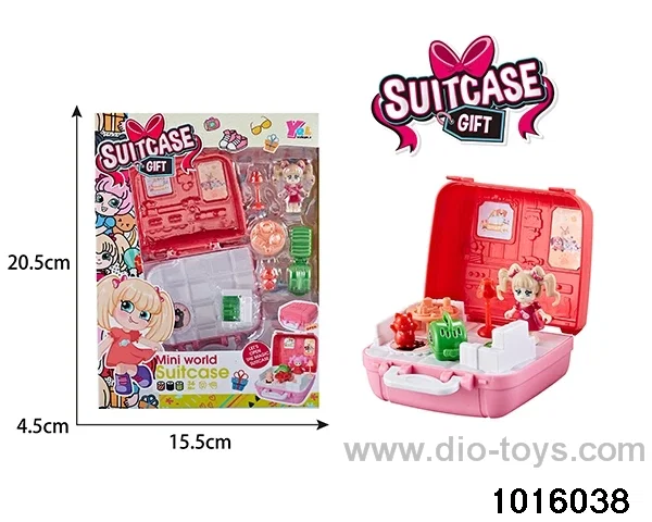 Children's micro-scene toys in window box