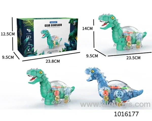 Electric universal gear_x000D_
dinosaur with sound &light in color box