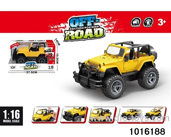 1:16 Jeep (yellow) in display box