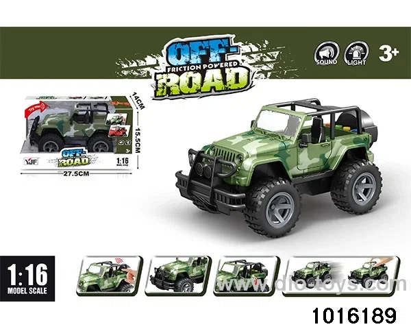 1:16 Jeep (green) in display box