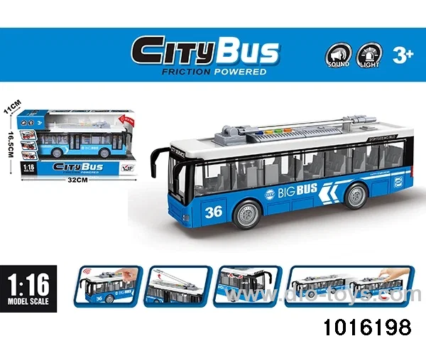 1:16 City tram tour bus in display box