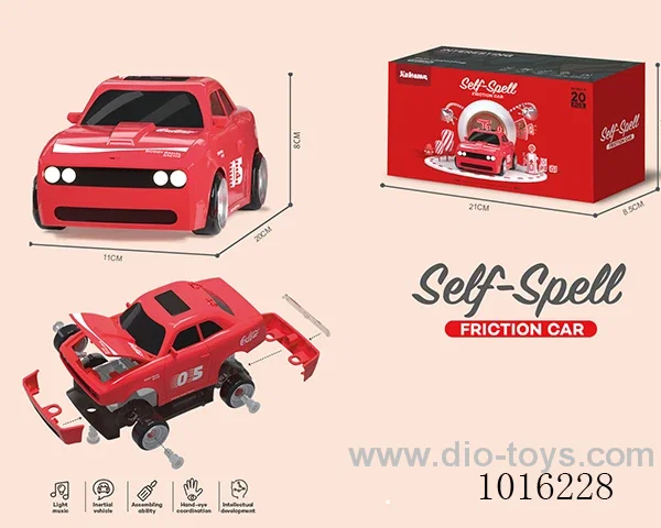DIY Q plate inertia racing with light&sound include battery in Color box