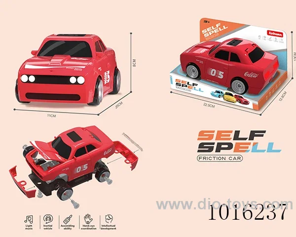 DIY Q plate inertia racing with light&sound include battery in  Display box