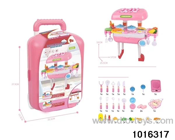Tableware travel case in Trolley case