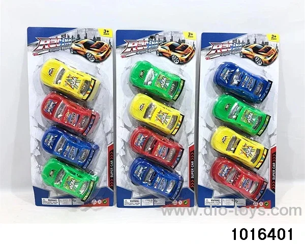 pull back car set in Blister card