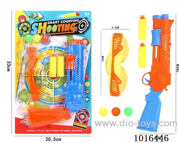 Ping-pong gun set in Blister card