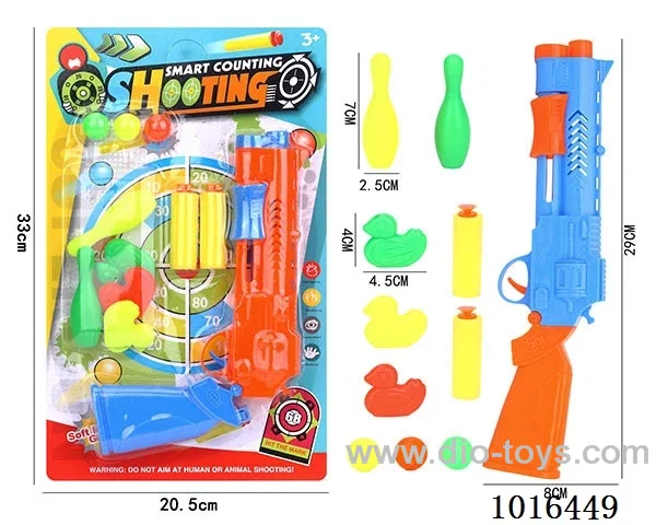 Ping-pong gun set in Blister card