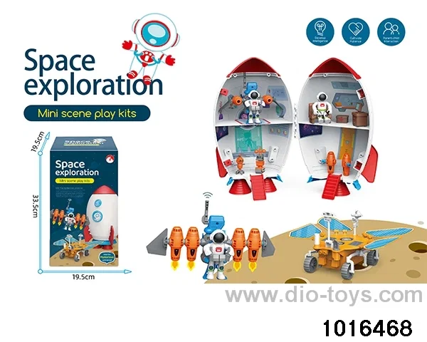 Rocket scene in color box